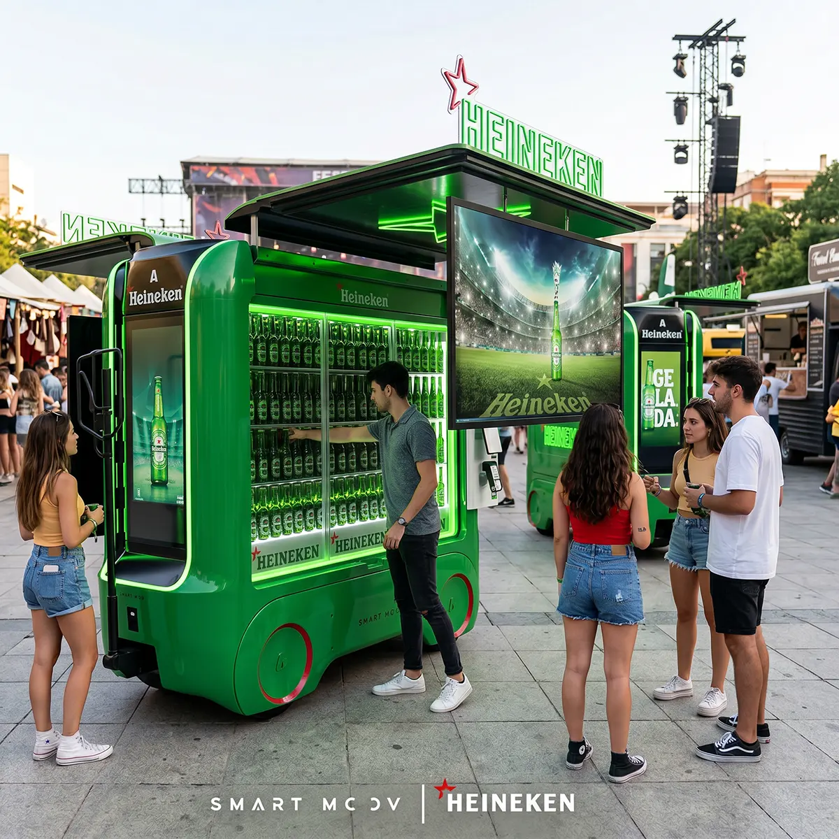 Mini Food Truck Quiosque móvel Quiosque para Shopping Food Tuk Carrinho