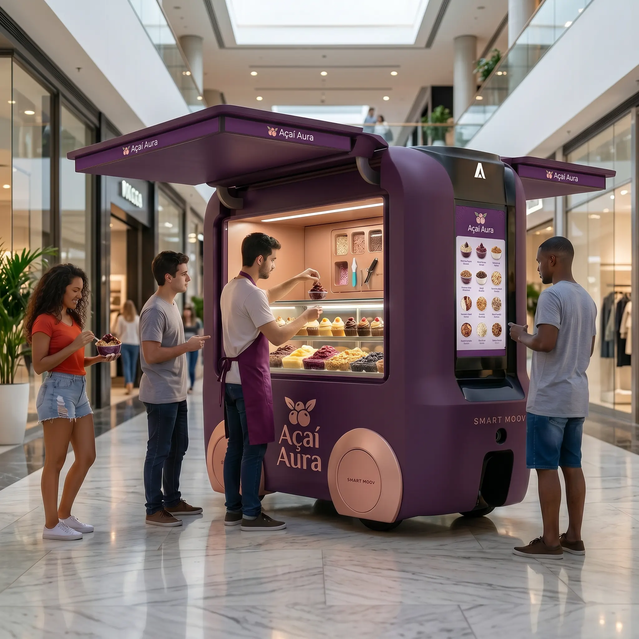 carrinho de açaí quiosque de açaí carrinho de açaí para eventos
