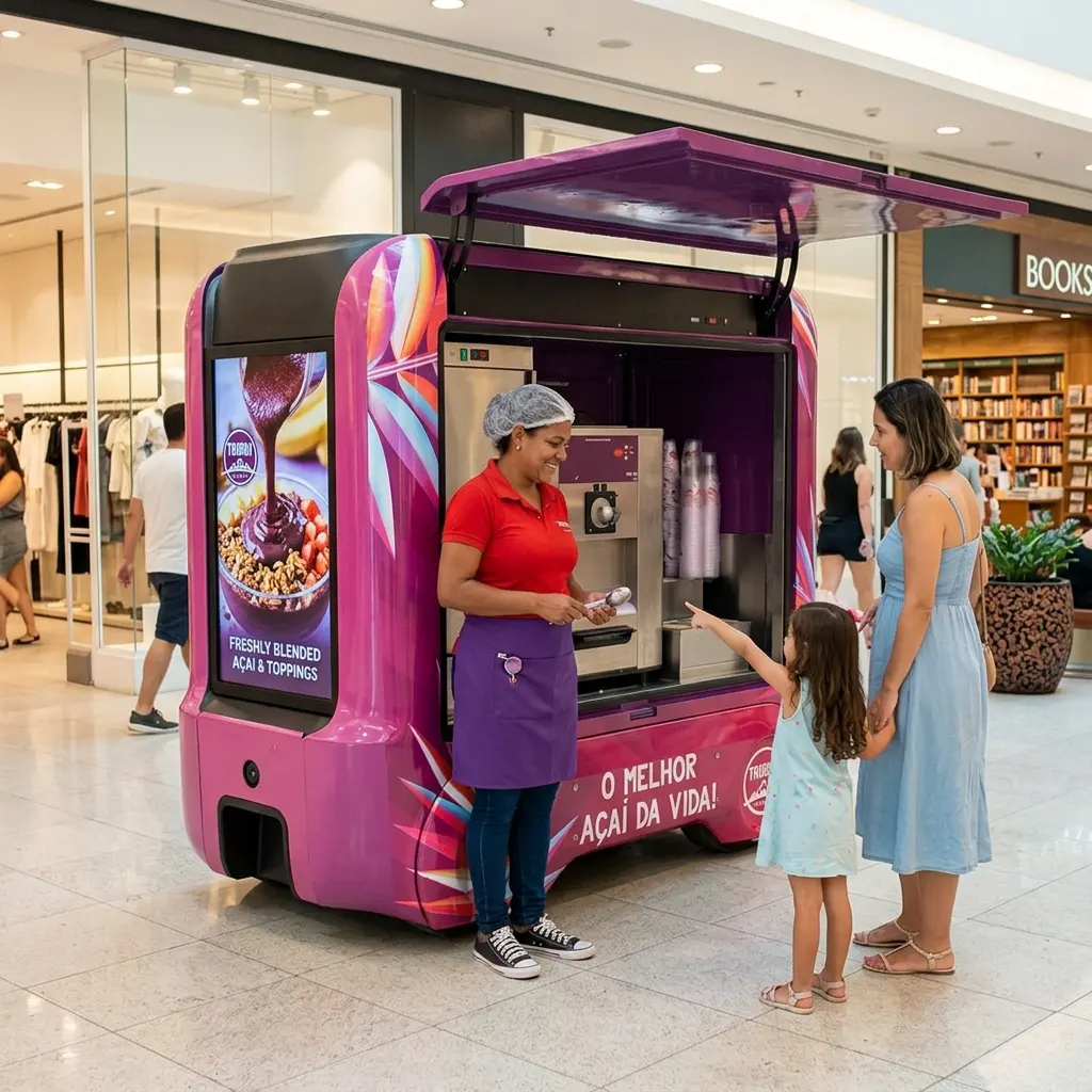 carrinho de açaí quiosque de açaí carrinho de açaí para eventos