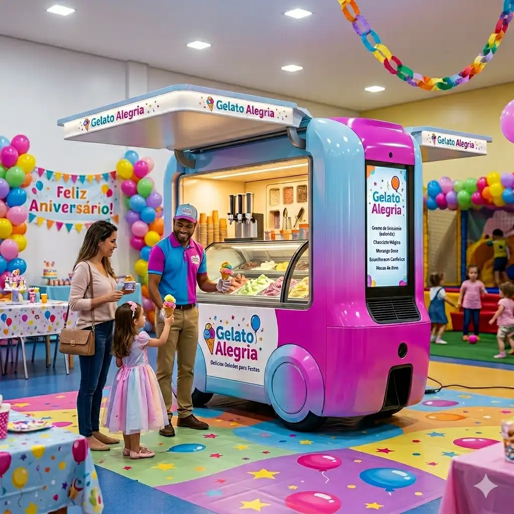 carrinho de sorvete mini quiosque de sorvete