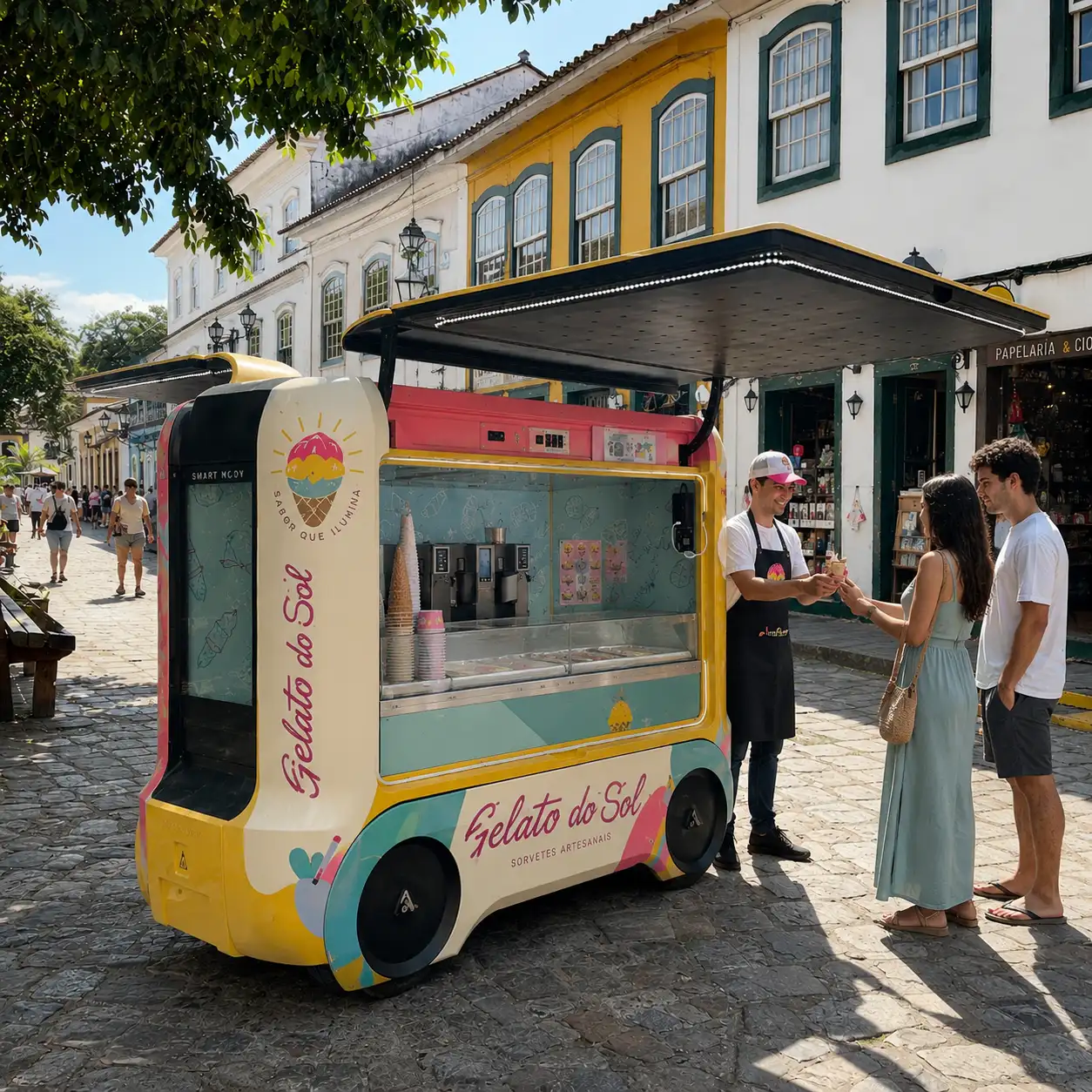 carrinho de sorvete mini quiosque de sorvete