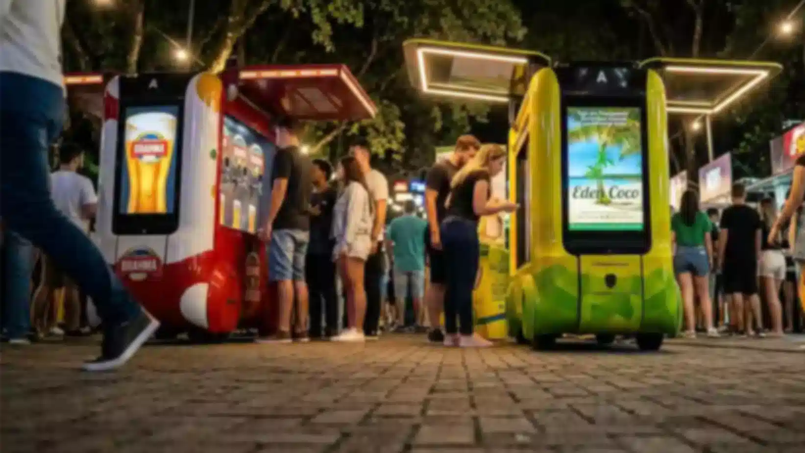 Mini Food Truck Quiosque móvel Quiosque para Shopping Food Tuk Carrinho