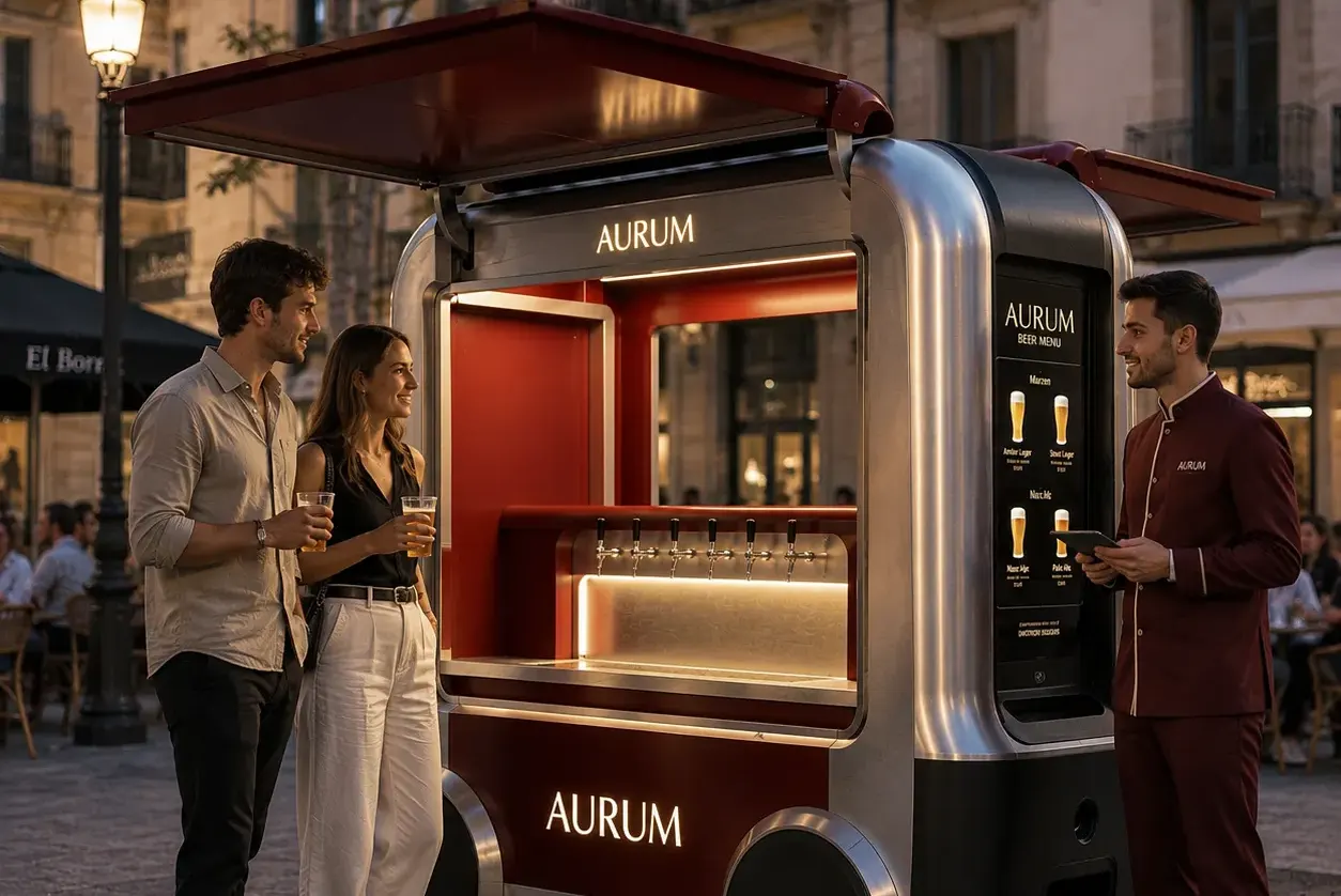 Mini Food Truck Quiosque móvel Quiosque para Shopping Food Tuk Carrinho