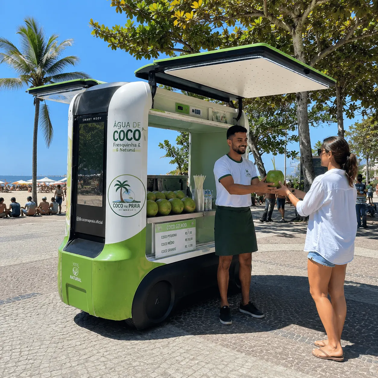 carrinho de água de coco quiosque de água de coco quiosque para vender água de coco