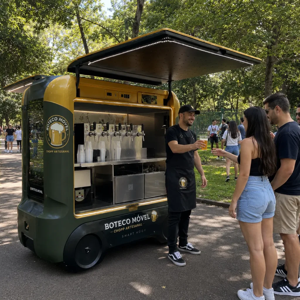 carrinho de bebidas ambulante carrinho elétrico