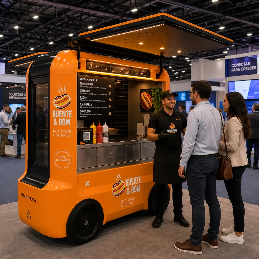 carrinho de cachorro quente mini food truck de cachorro quente