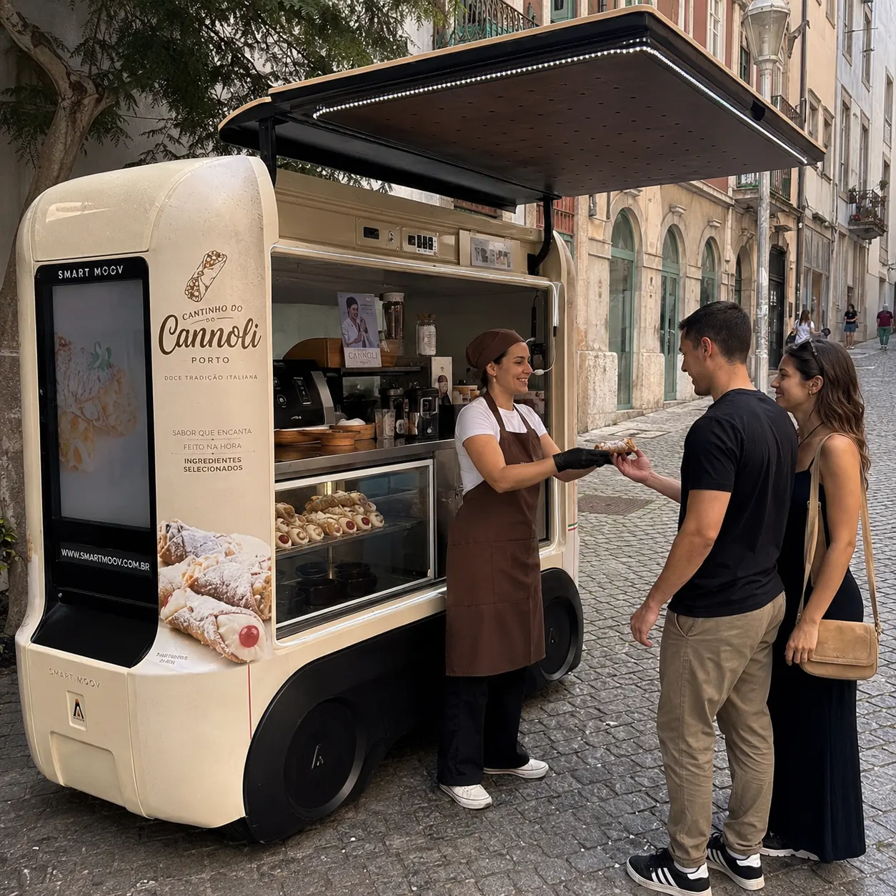 carrinho de vender doce mini food truck confeitaria