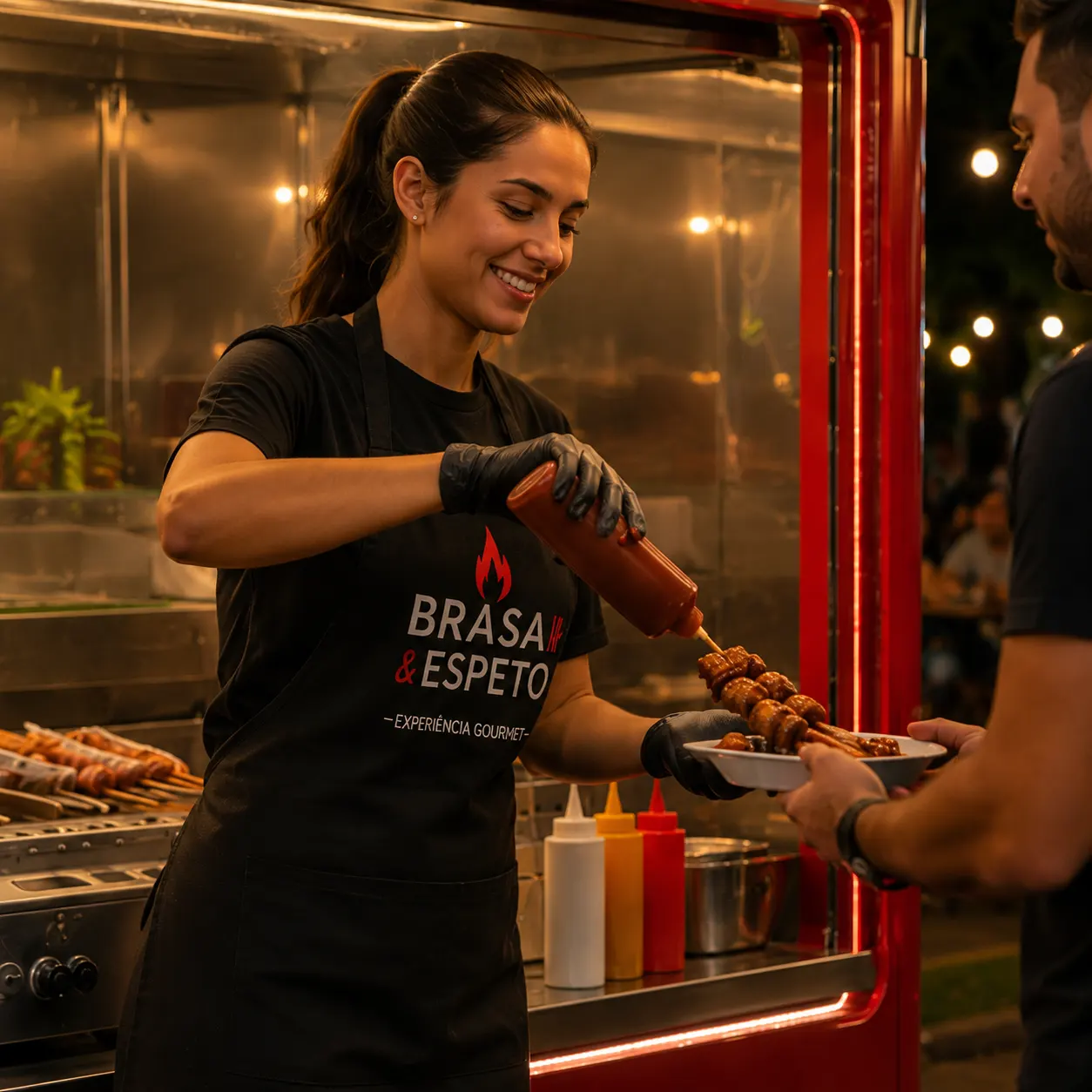mini food truck de espetinho carrinho de espetinho