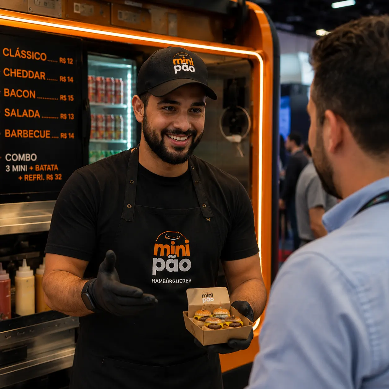 mini food truck para hamburgueria
